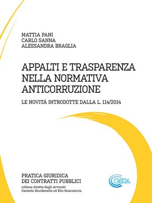 cover image of Appalti e trasparenza nella normativa anticorruzione
